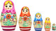 Миниатюра изображения товара Матрешка сувенирная Брестская Фабрика Сувениров Традиционной цветочной росписью / 5047