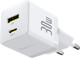 Миниатюра изображения товара Адаптер питания сетевой Baseus Palm C+U 30W EU / P1011160A213-00 (белый)