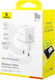 Миниатюра изображения товара Адаптер питания сетевой Baseus Palm C+U 30W EU / P1011160A213-00 (белый)