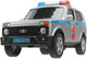 Миниатюра изображения товара Автомобиль игрушечный Технопарк Lada 4x4 Urban Полиция / URBANBLACK-20PLPOL-SR