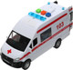 Миниатюра изображения товара Автомобиль игрушечный Технопарк Газель Next Скорая Помощь / NEXTVAN-16PL-AMBWH