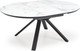 Миниатюра изображения товара Обеденный стол Halmar Vertigo 130-180x130x76 (белый мрамор/черный)