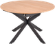 Миниатюра изображения товара Обеденный стол Halmar Acord 120-200x120x75 (натуральный/черный)