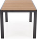 Миниатюра изображения товара Стол садовый Halmar Fierro P (коричневый/черный)