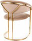 Миниатюра изображения товара Стул Signal Tulipe Velvet (Bluvel 28 бежевый/золотой)