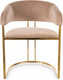 Миниатюра изображения товара Стул Signal Tulipe Velvet (Bluvel 28 бежевый/золотой)