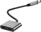 Миниатюра изображения товара Адаптер XO С Type-C на двойной Type-C 27W / NB-R257A