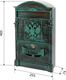 Миниатюра изображения товара Почтовый ящик Аллюр Герб №4011В (зеленая патина)