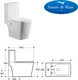 Миниатюра изображения товара Унитаз напольный Amore di Mare N900X Tronto Bidet (с функцией биде)