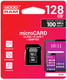 Миниатюра изображения товара Карта памяти Goodram microSD UHS-I Class 10 128GB + адаптер (M1AA-1280R12)
