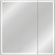 Миниатюра изображения товара Шкаф с зеркалом для ванной Symbolite Квартет 80x80 (с подсветкой, сенсор на зеркале)