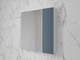 Миниатюра изображения товара Шкаф с зеркалом для ванной Symbolite Стокгольм 70 (графит софт)
