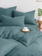 Миниатюра изображения товара Комплект постельного белья Ночь нежна Темно-бирюзовый 2сп Евро 70x70 / 815