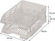 Миниатюра изображения товара Набор лотков для бумаг Эсир 24с302 (2шт, прозрачный)