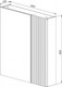 Миниатюра изображения товара Шкаф с зеркалом для ванной АВН Виго 60 / 68.07 (3)