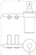 Миниатюра изображения товара Дозатор для жидкого мыла Abber Osten 316 AA1859BST (брашированная сталь)