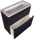 Миниатюра изображения товара Тумба под умывальник Symbolite Бергамо мини 90 Люкс Plus 2 ящика (черный)