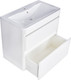 Миниатюра изображения товара Тумба под умывальник Symbolite Атлантика 80 Люкс Plus (подвесная, белый)