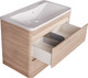 Миниатюра изображения товара Тумба под умывальник Symbolite Атлантика 80 Люкс Plus (подвесная, ясень перламутр)