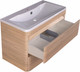 Миниатюра изображения товара Тумба под умывальник Symbolite Атлантика 90 Люкс Plus (подвесная, ясень перламутр)
