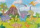Миниатюра изображения товара Пазл Dream Makers 104 Динозавры / RI1002C