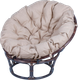 Миниатюра изображения товара Кресло садовое Мебель Солнца Папасан 23/01 (темно-коричневый/бежевый)