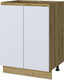 Миниатюра изображения товара Шкаф-стол кухонный Anrex Set plus 2D/60 (дуб наварра/белый)