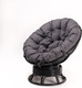 Миниатюра изображения товара Кресло садовое Мебель Солнца Папасан вращающийся 23/01В (венге/серый)