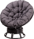 Миниатюра изображения товара Кресло садовое Мебель Солнца Папасан вращающийся 23/01В (венге/серый)