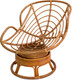 Миниатюра изображения товара Кресло садовое Мебель Солнца Папасан Челси вращающийся 23/03В (коньяк)