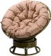 Миниатюра изображения товара Кресло садовое Мебель Солнца Папасан вращающийся 23/01В (олива/бежевый)