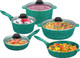 Миниатюра изображения товара Набор кухонной посуды Elan Gallery Гармония Вкуса / 120601+5 (изумрудный)