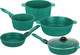 Миниатюра изображения товара Набор кухонной посуды Elan Gallery Гармония Вкуса / 120614+5 (изумрудный)