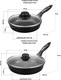 Миниатюра изображения товара Набор сковородок Elan Gallery Гармония Вкуса / 120289+2 (черный оникс)