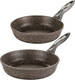 Миниатюра изображения товара Набор сковородок Elan Gallery Гармония Вкуса / 120309+2 (коричневый опал)