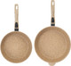 Миниатюра изображения товара Набор сковородок Elan Gallery Гармония Вкуса / 121136+2 (медовый гранит)