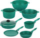 Миниатюра изображения товара Набор кухонной посуды Elan Gallery 120601+7 (изумруд)
