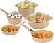 Миниатюра изображения товара Набор кухонной посуды Elan Gallery 121110+5 (медовый гранит)
