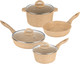 Миниатюра изображения товара Набор кухонной посуды Elan Gallery 121118+4 (медовый гранит)
