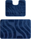 Миниатюра изображения товара Набор ковриков для ванной и туалета Maximus Symphony 2582 (50x80/40x50, темно-синий)
