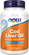 Миниатюра изображения товара Жирные кислоты NOW Foods Cod Liver Oil 1000мг (90капсул)