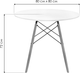 Миниатюра изображения товара Обеденный стол Woodville Table 80 / 15363 (white/wood)