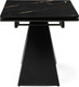 Миниатюра изображения товара Обеденный стол Woodville Торвальд 140-200х80х77 / 474325 (обсидиан/черный)
