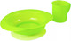 Миниатюра изображения товара Набор посуды для кормления Полимербыт Giraffix C38955 (зеленый)