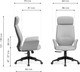 Миниатюра изображения товара Кресло офисное Woodville Leo / 15819 (light gray/dark gray)