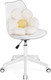 Миниатюра изображения товара Кресло офисное Woodville Kolin с подушкой / 15642 (clear/white)