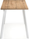 Миниатюра изображения товара Обеденный стол Notta Тринити Лофт 140 25 мм / 489657 (дуб вотан/белый матовый)