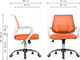 Миниатюра изображения товара Кресло офисное Woodville Ergoplus / 15373 (orange/white)