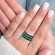 Миниатюра изображения товара Кольцо Wolves Малахит Тройное 6321 (р.24-25)