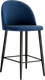 Миниатюра изображения товара Стул барный Woodville Амизуре / 448662 (темно-синий/черный матовый)